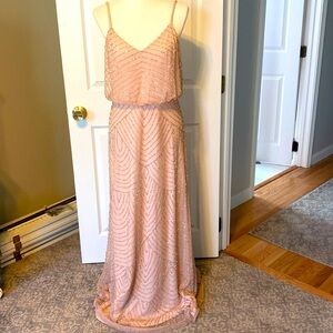 Adrianna Papell sequenced gown. Size 10 not altered.